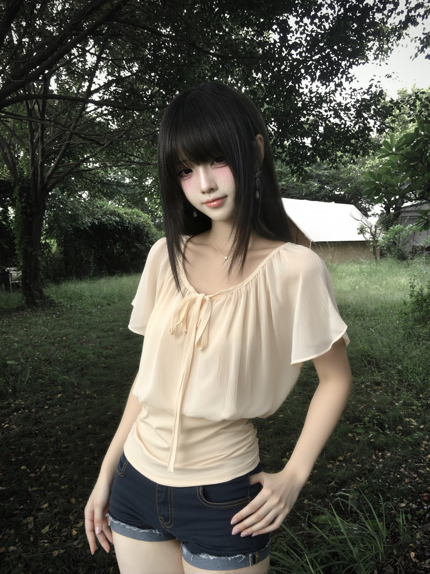 Corset Waist Cinch - Korean Style Short Sleeve T-Shirt Women's