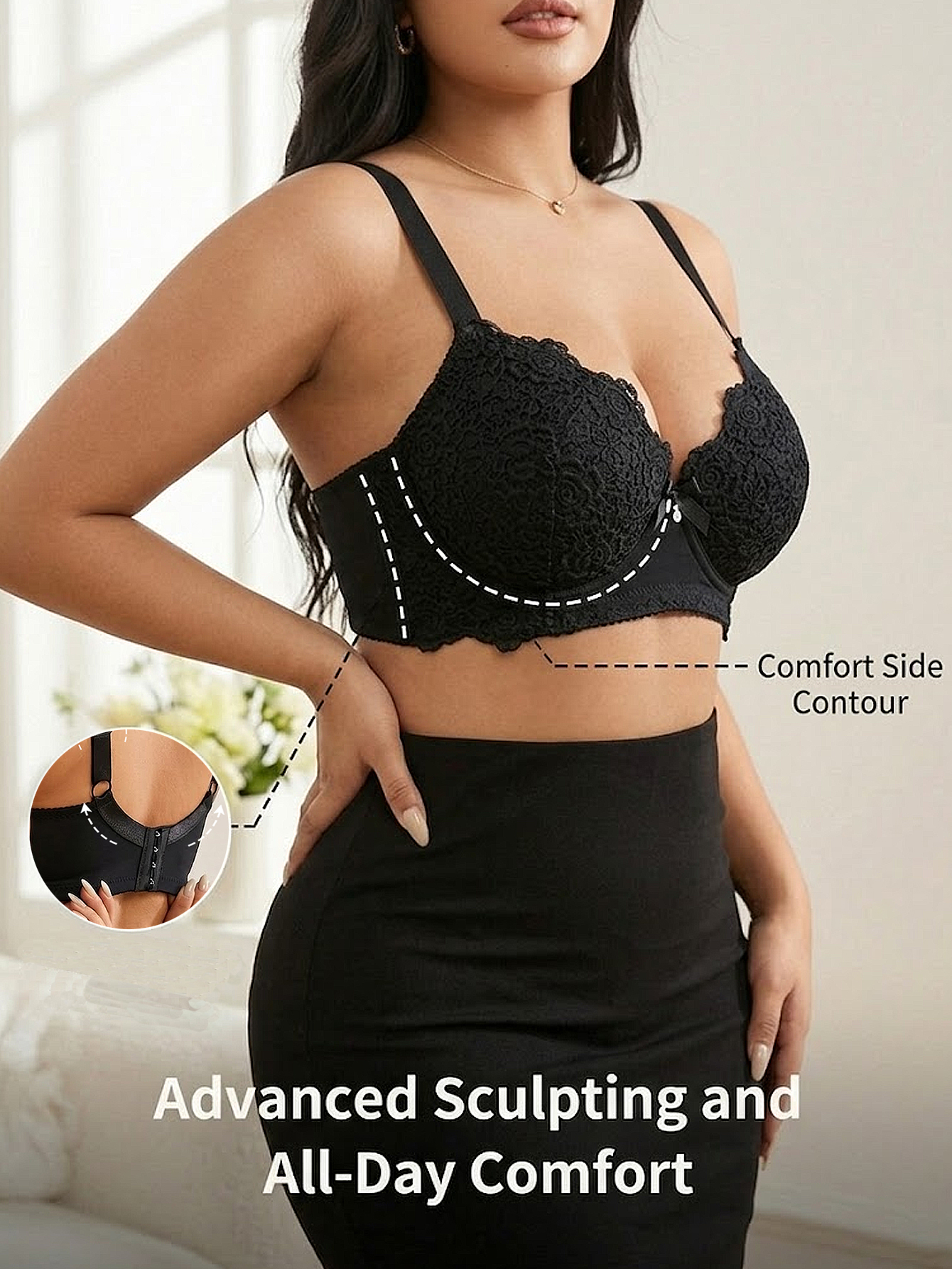 Women Plus Size Floral Push Up - Push Up Bra Padded ulasan dan harga
