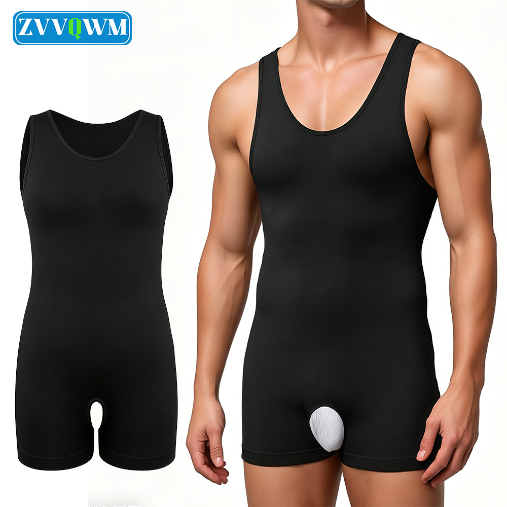 1Pcs Mens Seamless Compression - Shapewear Bodysuit Firm ulasan dan harga