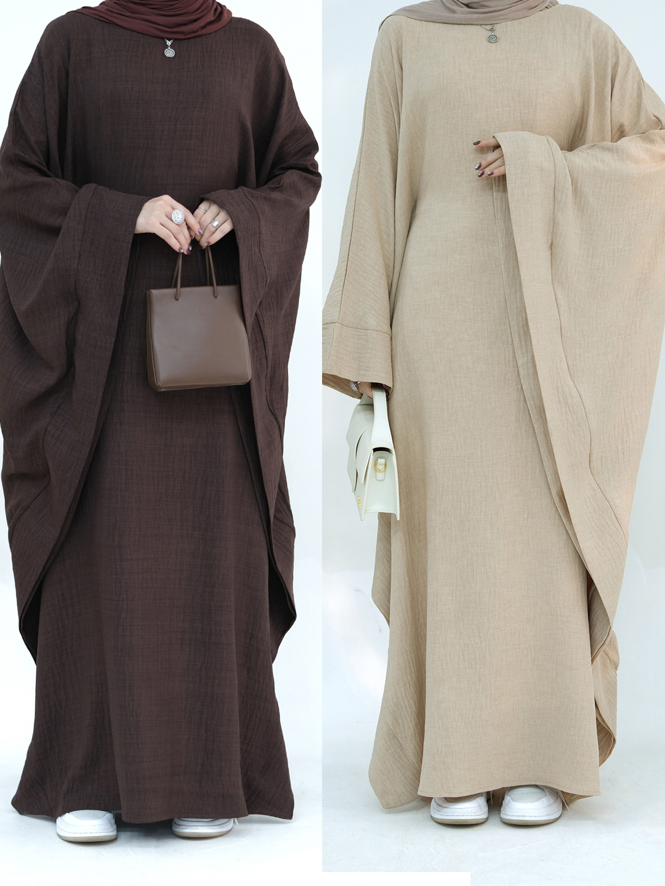 2025 Dubai Eid Ramadan Kaftan  - Robe Silk Women ulasan dan harga