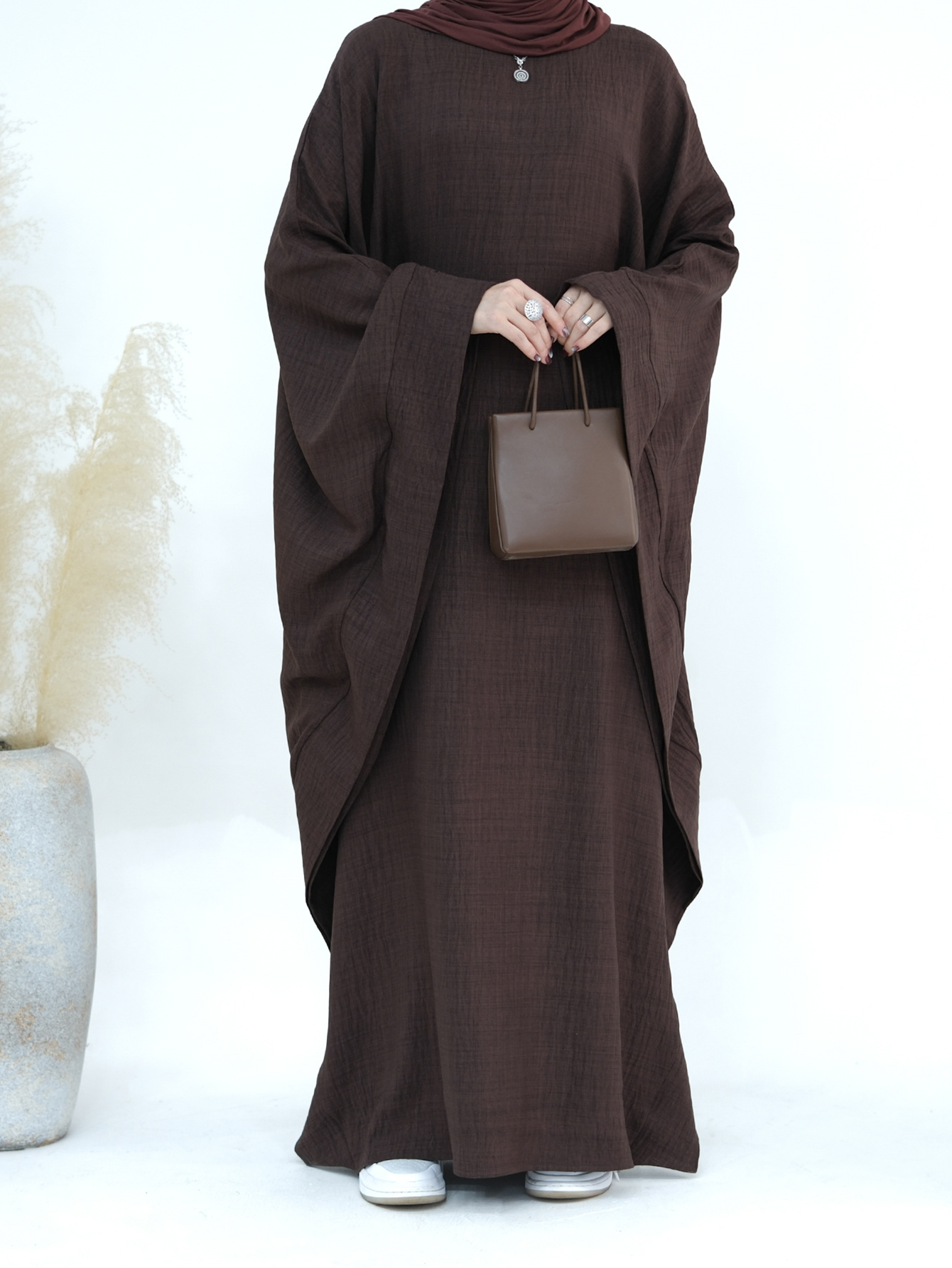 2025 Dubai Eid Ramadan Kaftan  - Robe Silk Women ulasan dan harga