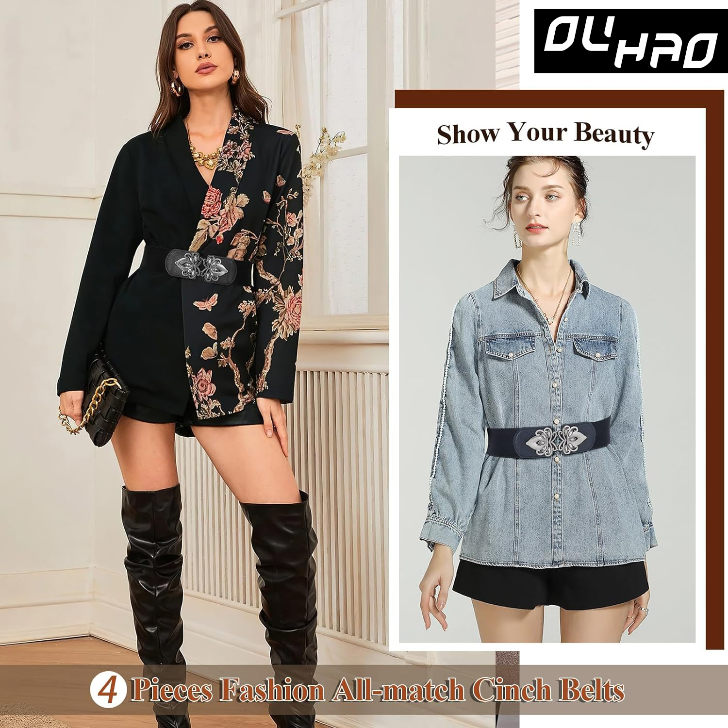 Elegant Genuine Leather Women  - Corset Waist Cinch ulasan dan harga