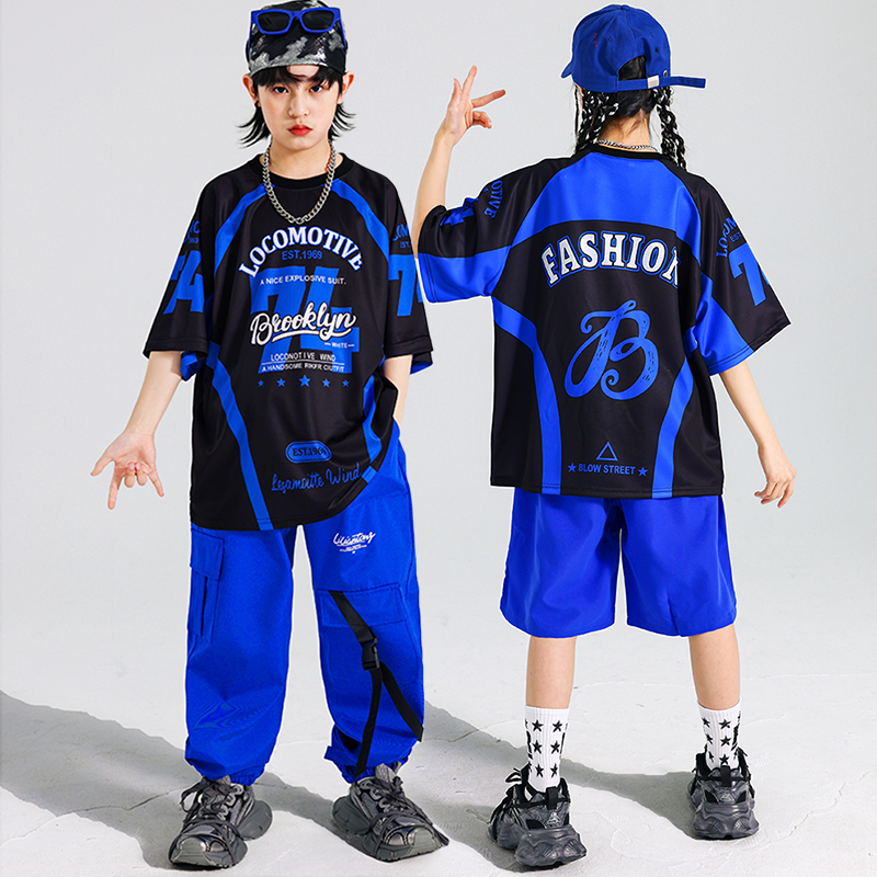 Boys Hip Hop Blue T-shirt Carg - Boyshort Underwear ulasan dan harga