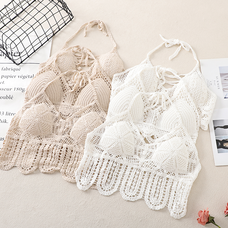 Summer Clothes Crochet Top Sex - Strapless Bra Backless ulasan dan harga