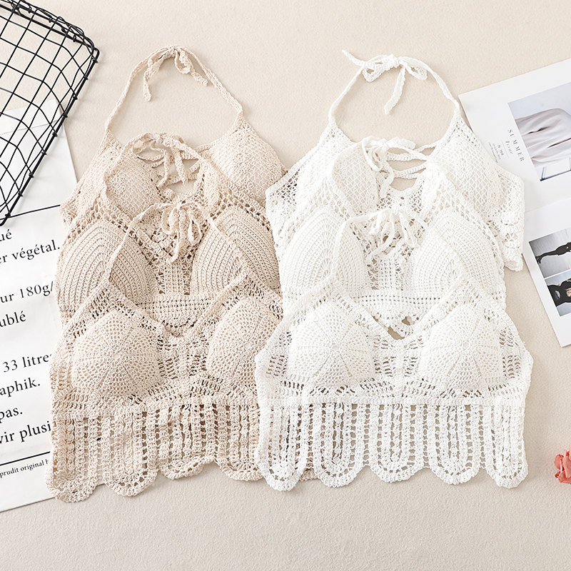 Summer Clothes Crochet Top Sex - Strapless Bra Backless ulasan dan harga