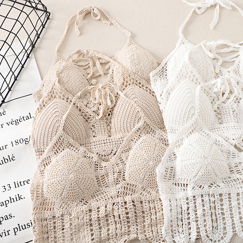 Summer Clothes Crochet Top Sex - Strapless Bra Backless ulasan dan harga