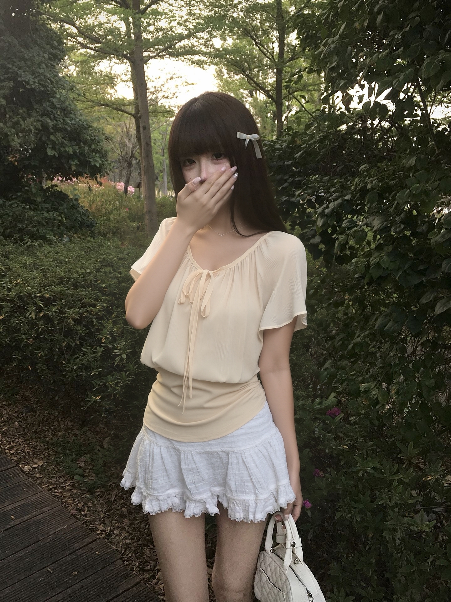 Korean Style Short Sleeve T-Sh - Corset Waist Cinch ulasan dan harga
