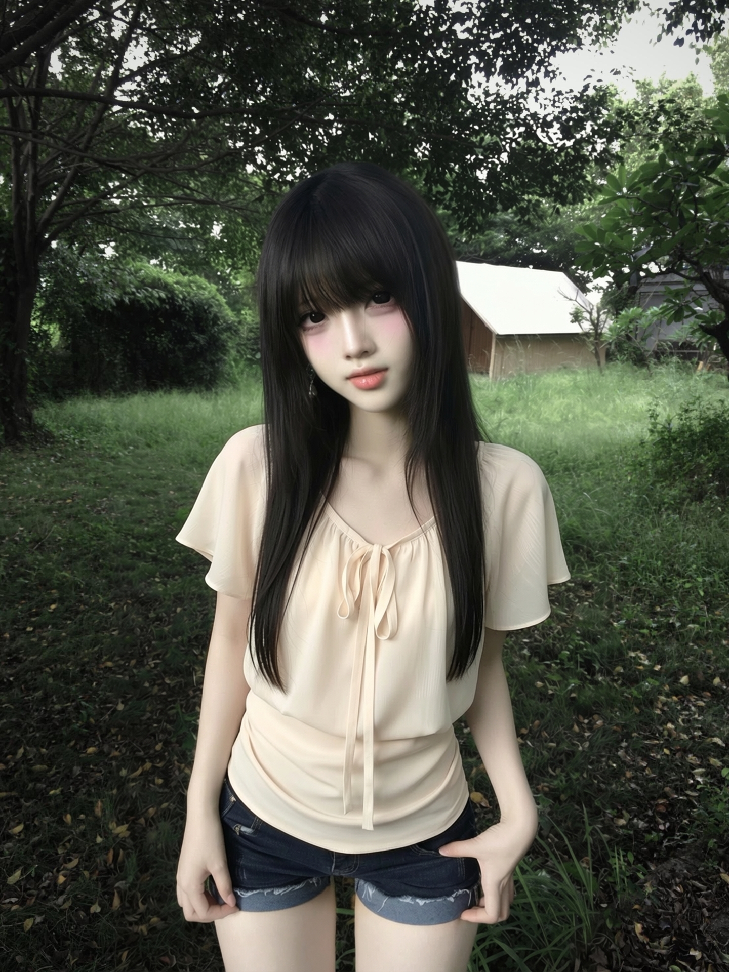 Korean Style Short Sleeve T-Sh - Corset Waist Cinch ulasan dan harga
