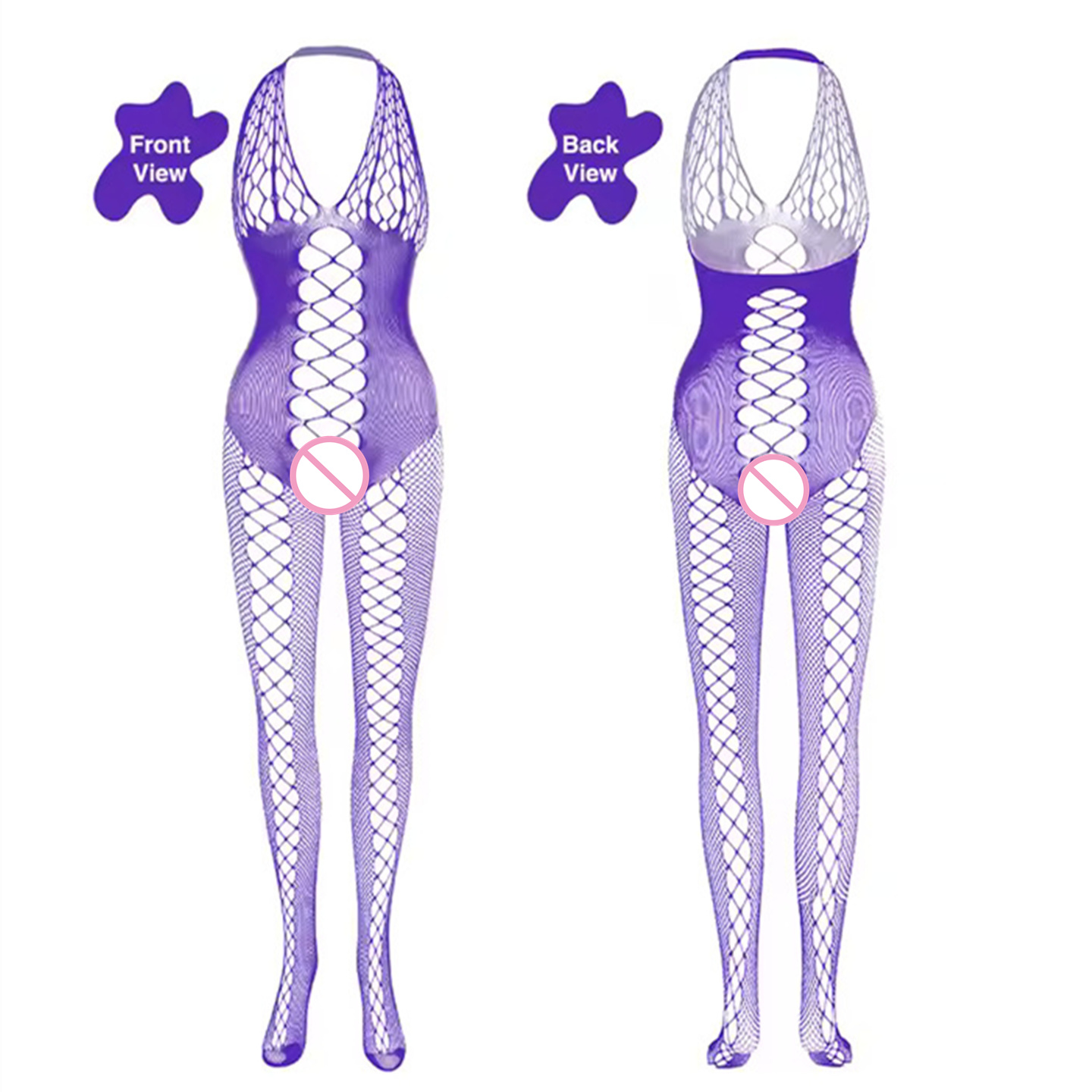Sexy Lingerie Women Mesh Trans - Bodystocking Fishnet ulasan dan harga