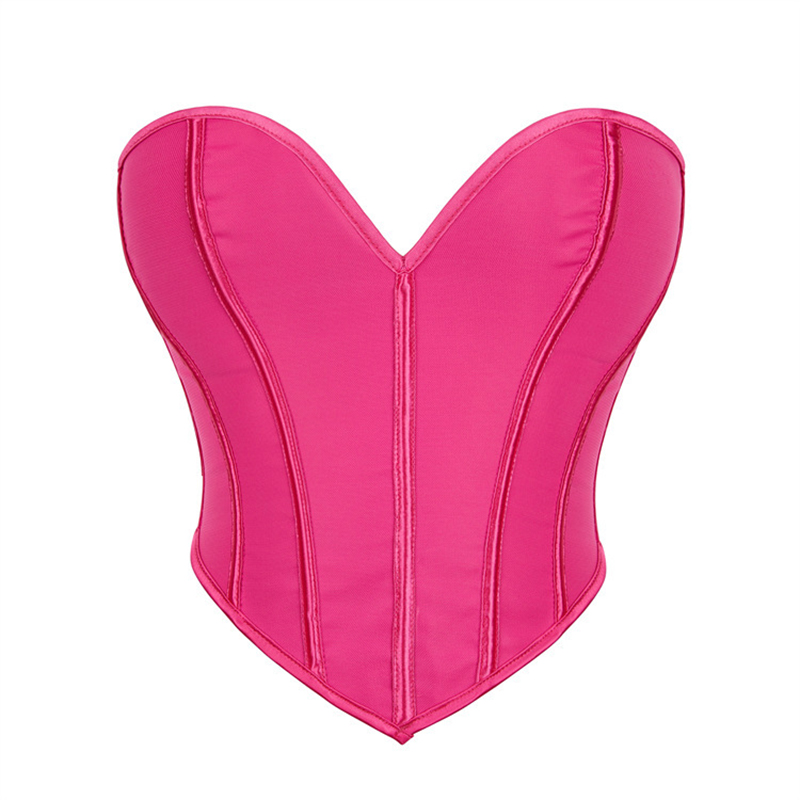 Pink Heart-shaped Bustier Crop - Strapless Bra Backless ulasan dan harga
