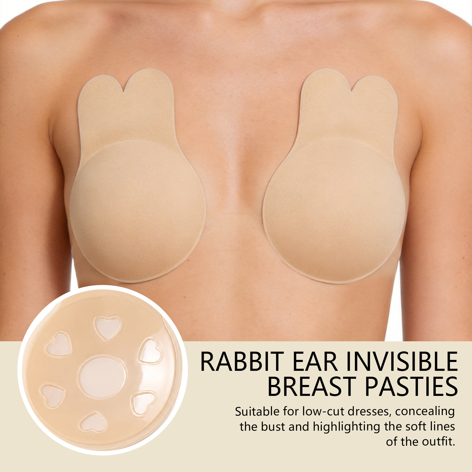 Rabbit Ear Invisible Nipple Co - Nipple Cover Pasties ulasan dan harga