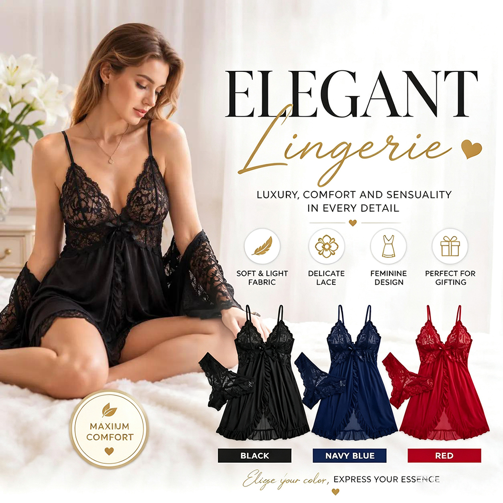 Women's Lace Lingerie Chemise  - Babydoll Chemise Night ulasan dan harga