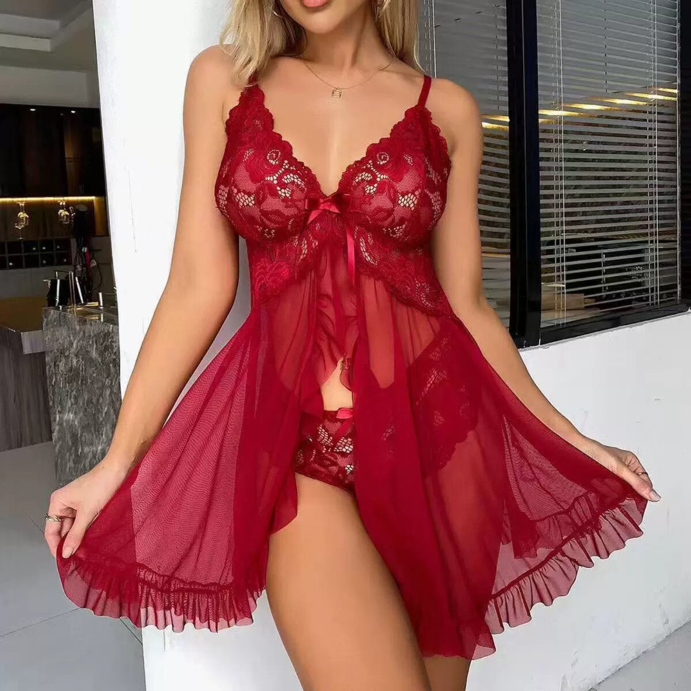 Women's Lace Lingerie Chemise  - Babydoll Chemise Night ulasan dan harga