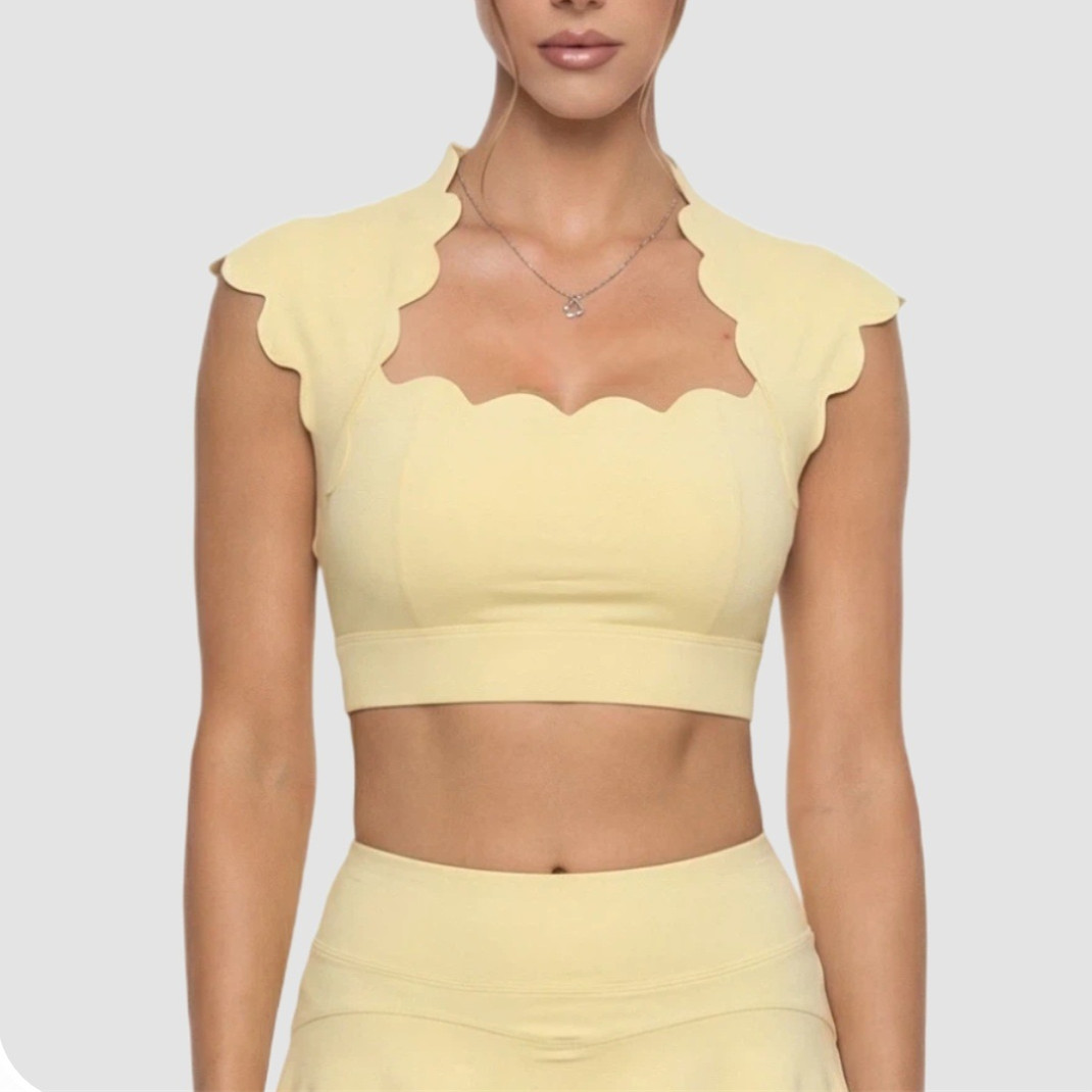 Pad Wavy Women Sports Vest Yog - Sports Bra High Impact ulasan dan harga
