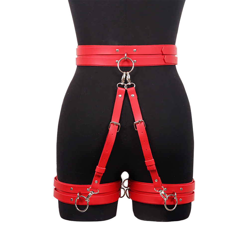 Women Sexy Leather Thigh Garte - Garter Belt Set ulasan dan harga